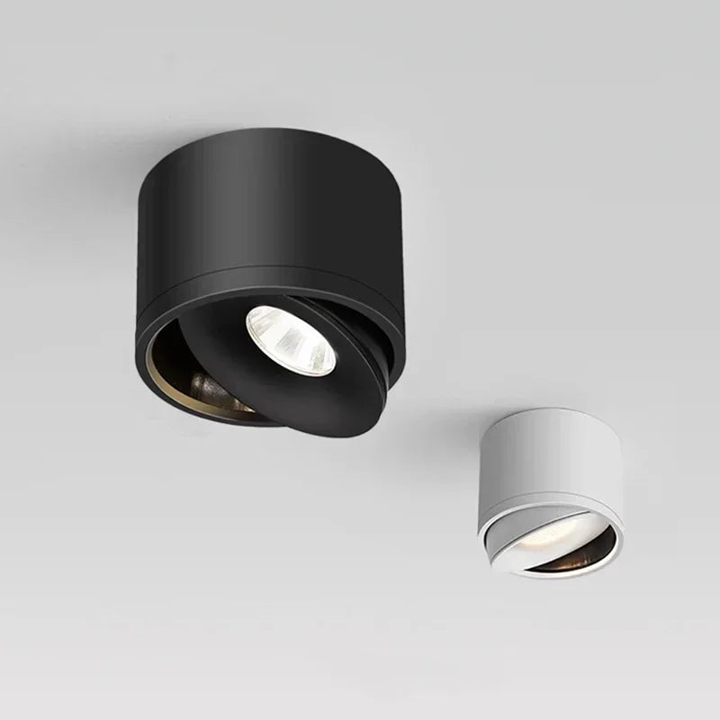 Reflektor LED natynkowy z odlewanego aluminium – widok z przodu