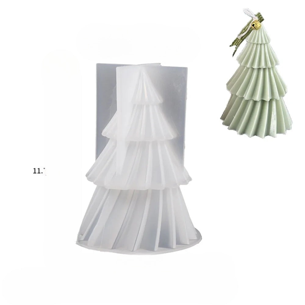 Silikonowa Forma na Świecę w Kształcie Choinki – Kreatywne Dekoracje Wnętrz 7