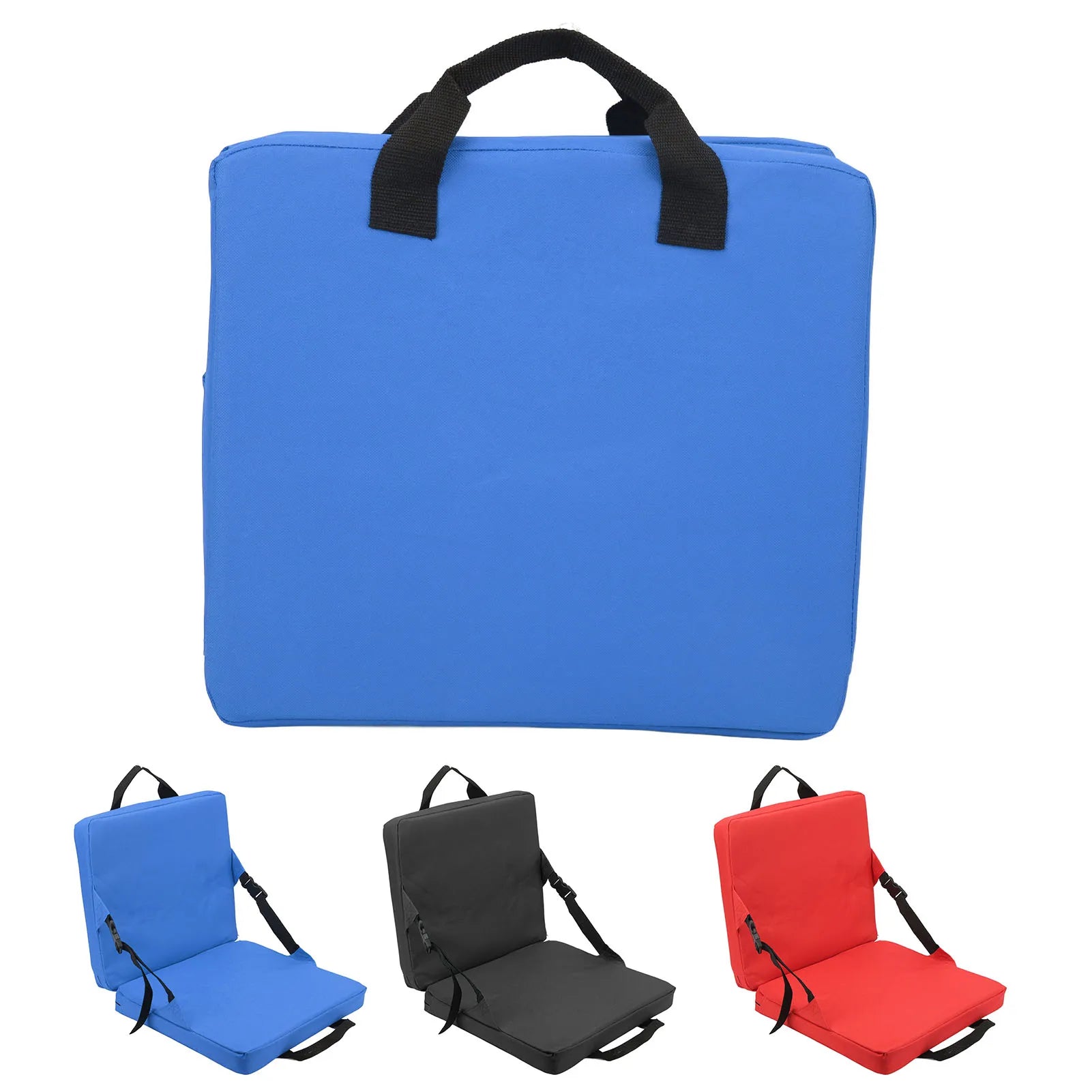 Składane Krzesło Kempingowe z Podparciem Pleców – Wygodne Siedzisko na Stadion, Plażę i Piknik 2