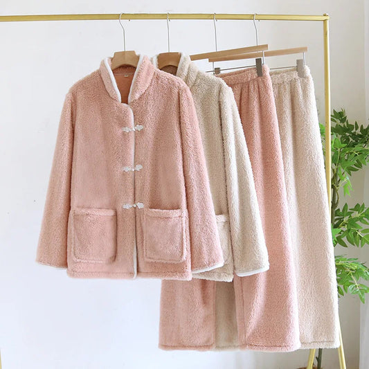 Sofia Kobieca Piżama Flanelowa – Ciepła i Stylowa Odzież Nocna na Zimowe Wieczory [Sofia] 1