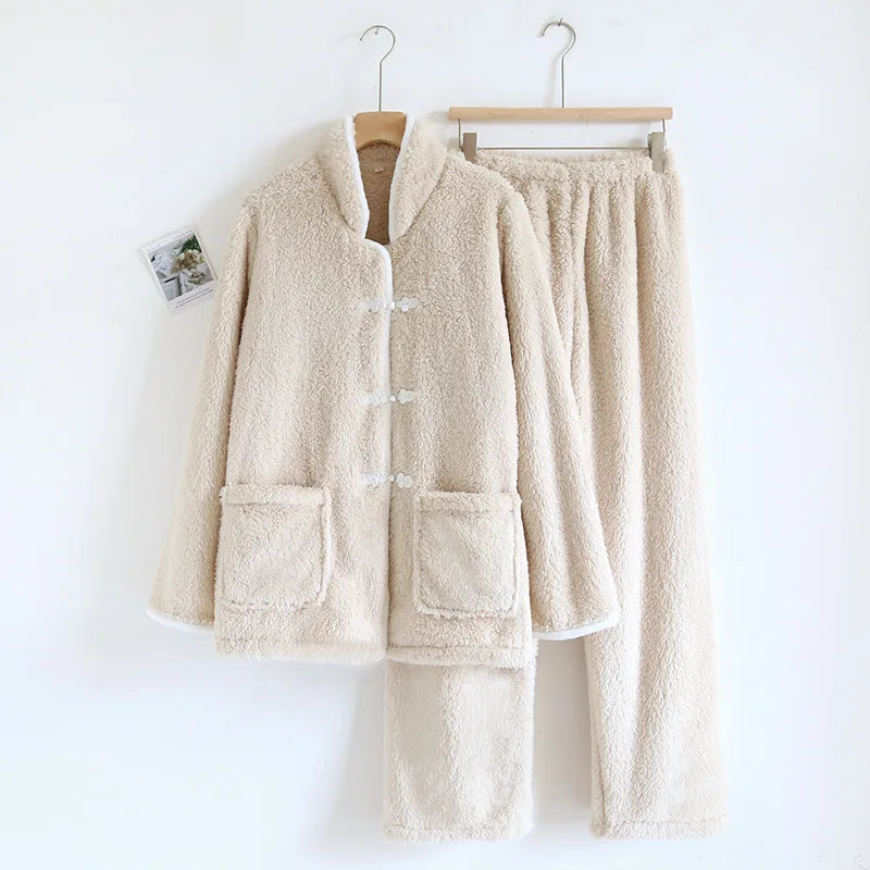 Sofia Kobieca Piżama Flanelowa – Ciepła i Stylowa Odzież Nocna na Zimowe Wieczory [Sofia] 3