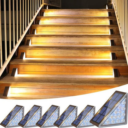 Komplet solarnych lampek schodowych – nowoczesny design do ogrodu i tarasu