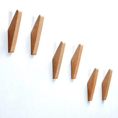 Stylowy wieszak ścienny w kolorze czarnego orzecha – elegancki wieszak na ubrania do przedpokoju i na korytarz, minimalistyczny design 3