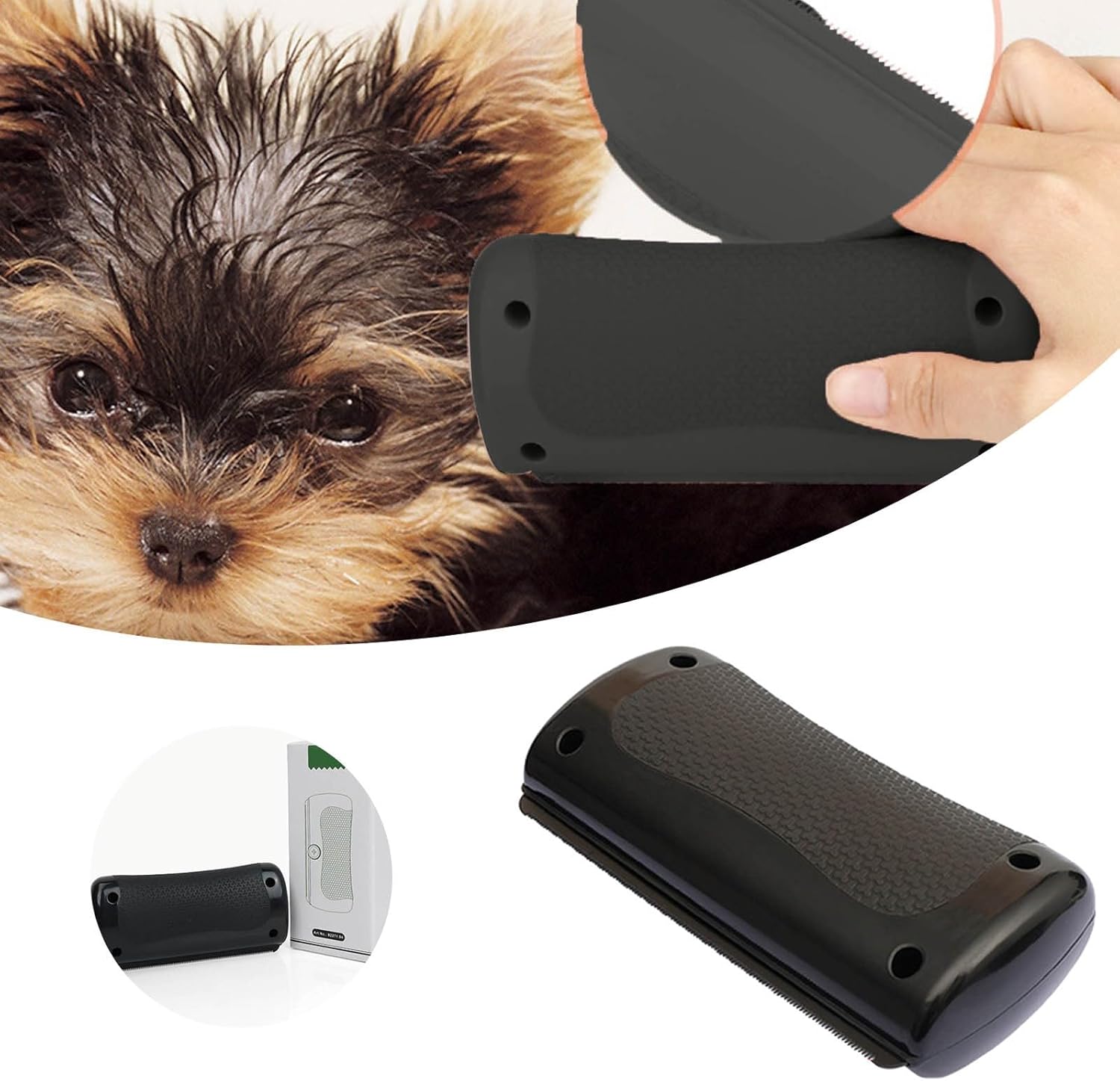 Szczotka do Pielęgnacji Sierści dla Psów i Kotów z Ergonomicznym Uchwytam – Redukcja Wypadania Sierści, Miękkie Włosie 5
