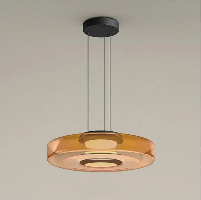 Szklana Lampa Wisząca w Stylu Bauhaus z Regulowaną Wysokością – Nowoczesne Oświetlenie do Salonu 3000K 0