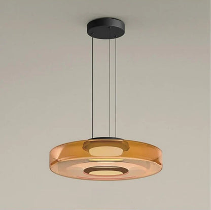 Szklana Lampa Wisząca w Stylu Bauhaus z Regulowaną Wysokością – Nowoczesne Oświetlenie do Salonu 3000K 0