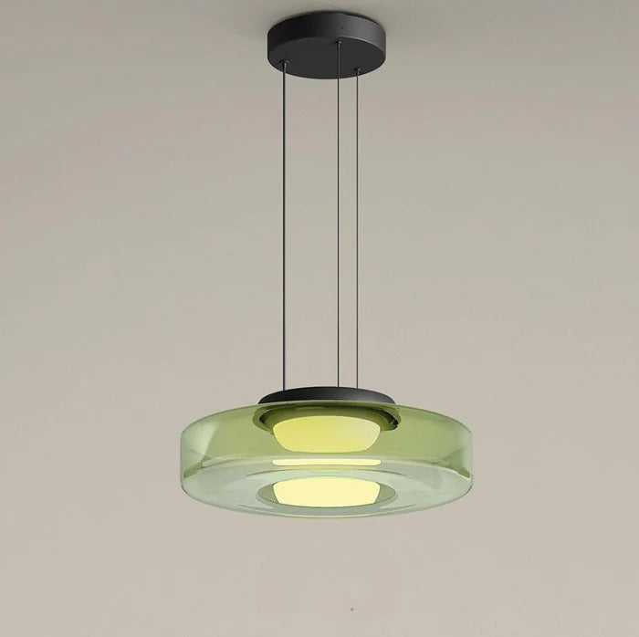 Szklana Lampa Wisząca w Stylu Bauhaus z Regulowaną Wysokością – Nowoczesne Oświetlenie do Salonu 3000K 4