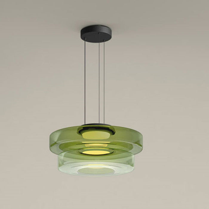 Szklana Lampa Wisząca w Stylu Bauhaus z Regulowaną Wysokością – Nowoczesne Oświetlenie do Salonu 3000K 5