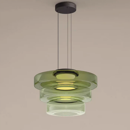 Szklana Lampa Wisząca w Stylu Bauhaus z Regulowaną Wysokością – Nowoczesne Oświetlenie do Salonu 3000K 6