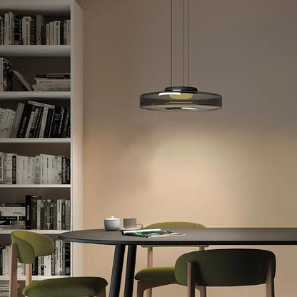 Szklana Lampa Wisząca w Stylu Bauhaus z Regulowaną Wysokością – Nowoczesne Oświetlenie do Salonu 3000K 7