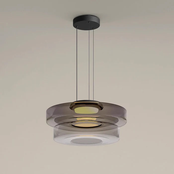 Szklana Lampa Wisząca w Stylu Bauhaus z Regulowaną Wysokością – Nowoczesne Oświetlenie do Salonu 3000K 8