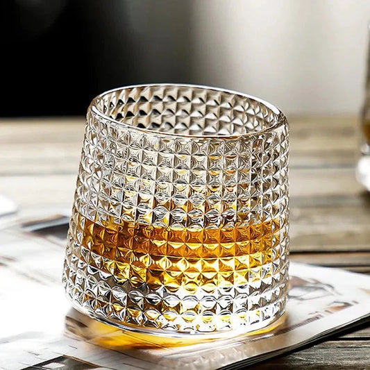 Szklanka do Whisky z Efektem Fali, Przezroczysta, Ekologiczna, 160ml – Idealna do Serwowania Whisky i Innych Trunków 0