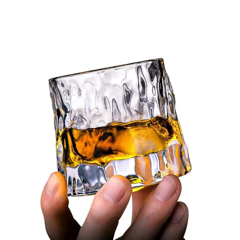Szklanka do Whisky z Efektem Fali, Przezroczysta, Ekologiczna, 160ml – Idealna do Serwowania Whisky i Innych Trunków 4