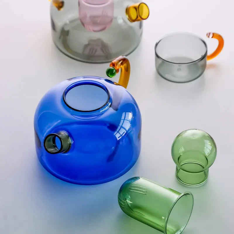 Szklany Czajnik z Zaparzaczem do Herbaty – Ekologiczny Zestaw do Parzenia Herbaty z Filiżanką, 400 ml 5