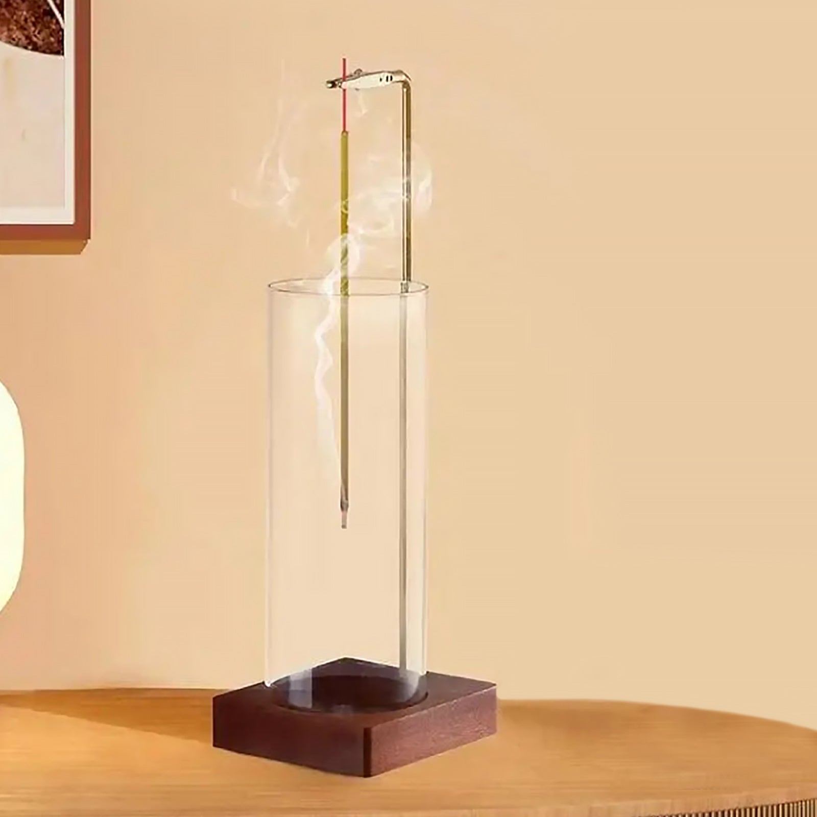 Szklany Stojak na Kadzidła z Funkcją Anty-Ash – Elegancki Dodatek do Wnętrz, Łatwy w Pielęgnacji, Idealny do Salonu i Sypialni 1