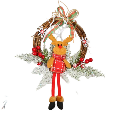 Sztuczna Girlanda Zimowa Zielona Dekoracja do Wnętrz – Realistyczny Wygląd, Trwała i Wszechstronna 0