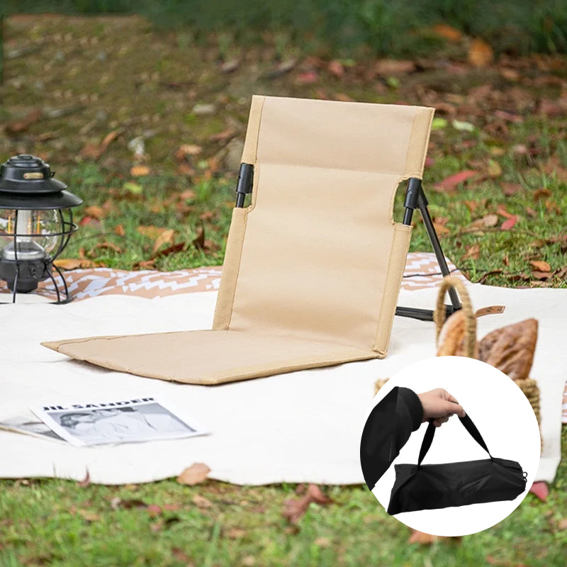 Ergonomiczne krzesło podłogowe outdoor – lekkie i składane, widok 1