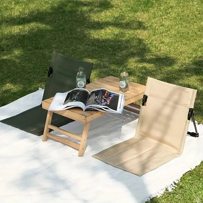 Ergonomiczne krzesło podłogowe outdoor – lekkie i składane, widok 2