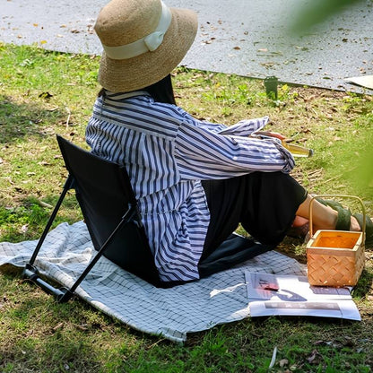 Ergonomiczne krzesło podłogowe outdoor – lekkie i składane, widok 3