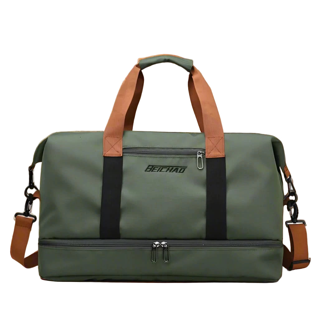 Torba Sportowa FlexFit Pro Damska i Męska – Wodoodporna Torba Treningowa z Komorą na Buty i Odpinanym Paskiem na Ramię, 46x25x28 cm 0