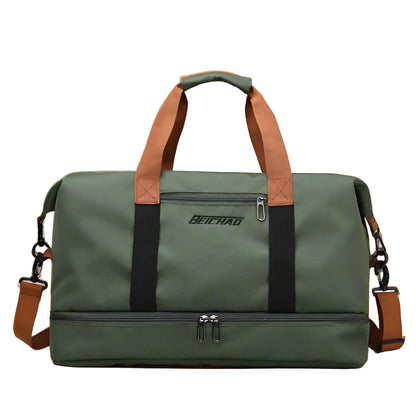 Torba Sportowa FlexFit Pro Damska i Męska – Wodoodporna Torba Treningowa z Komorą na Buty i Odpinanym Paskiem na Ramię, 46x25x28 cm 0