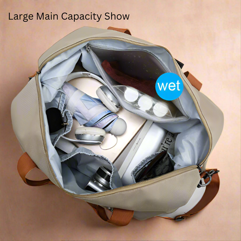 Torba Sportowa FlexFit Pro Damska i Męska – Wodoodporna Torba Treningowa z Komorą na Buty i Odpinanym Paskiem na Ramię, 46x25x28 cm 7