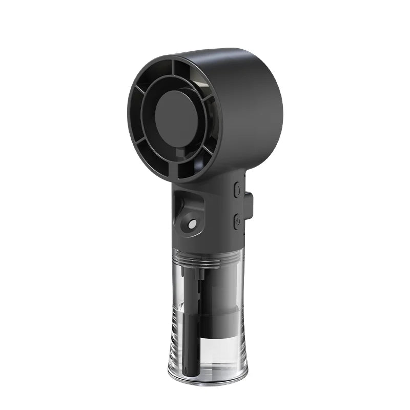 Biały mini wentylator z mgiełką nano – USB-C, 4 prędkości