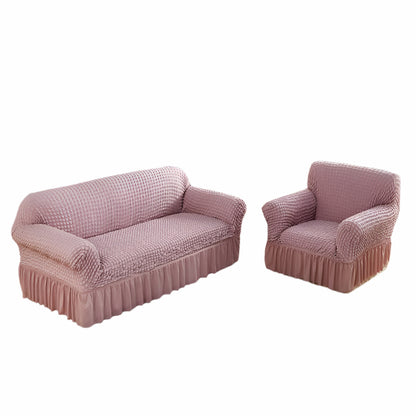 Uniwersalny Pokrowiec na Sofę z Gumką z Grubego Seersuckera – Elegancka Ochrona i Styl przez Cały Rok 3