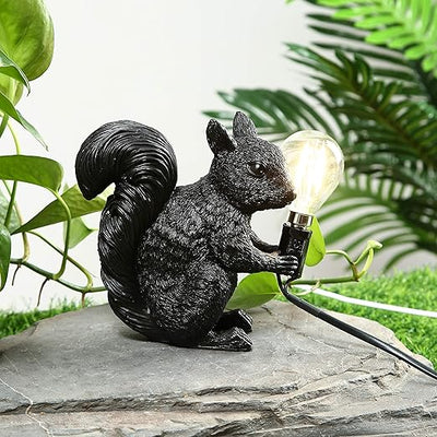 Urocza Lampka Stołowa w Kształcie Wiewiórki – Minimalistyczny Design do Pokoju Dziecięcego, Ciepłe Światło, 14 cm 3