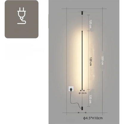 Wana Lampa Stojąca Czarna LED – Nowoczesny Minimalistyczny Design do Każdego Wnętrza lampa podłogowa 6