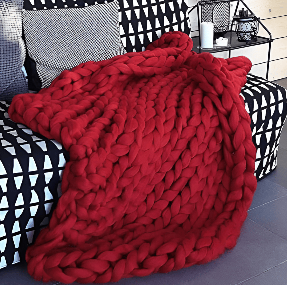 Warkoczowa Narzuta na Łóżko z Wełny, Oddychająca i Luksusowa, Różne Rozmiary i Kolory 10