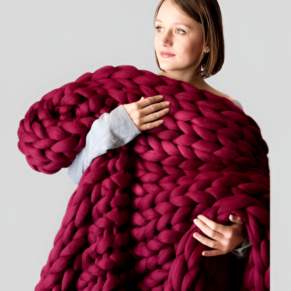 Warkoczowa Narzuta na Łóżko z Wełny, Oddychająca i Luksusowa, Różne Rozmiary i Kolory 9