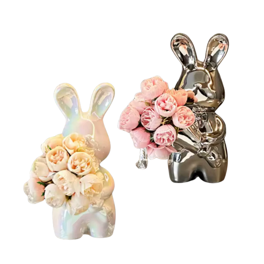 Wazon Ceramiczny Bunny Bloom – Ręcznie Wykonany, Minimalistyczny Design do Dekoracji Wnętrz 1