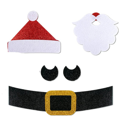 Wesołe Naklejki Świąteczne w Stylu Kreskówkowym – Zestaw Dekoracji na Zimę z Bałwankami i Reniferami, Wielokrotnego Użytku 6