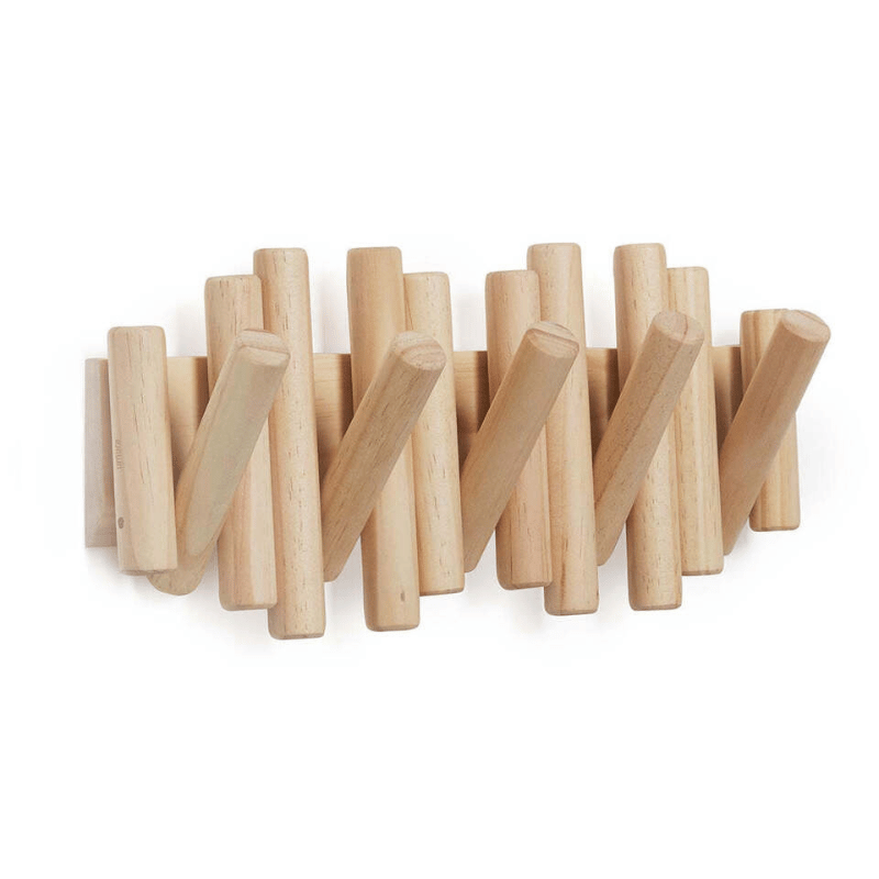 Wieszak Woodrobe do Przedpokoju – Stylowy Wieszak Stojący na Ubrania z Ekologicznego Drewna [wieszak na ubrania] 4