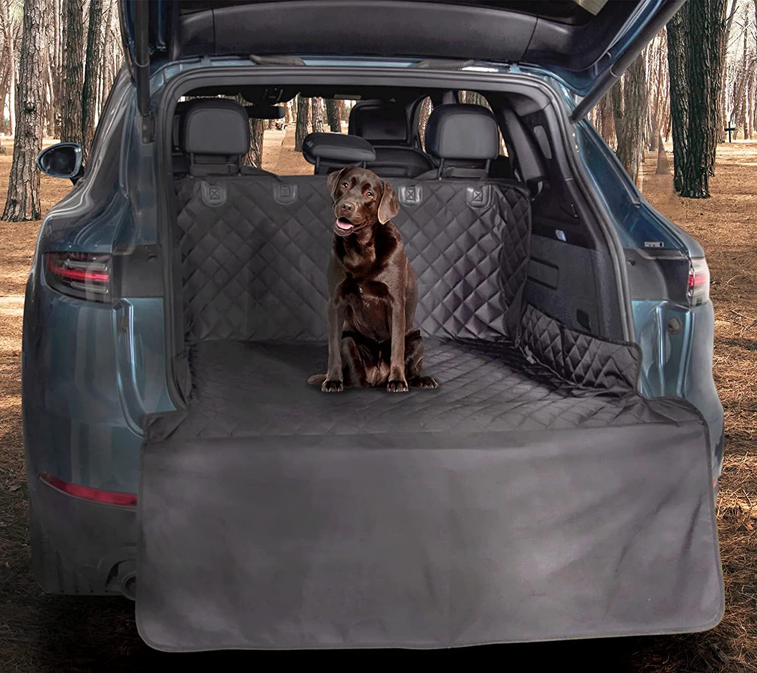 Wodoodporna Osłona Bagażnika SUV – Trwała Pokrywa Ochronna z Materiału 600D Oxford, Idealna dla Zwierząt, Łatwa w Czyszczeniu, 47x103 cm 0