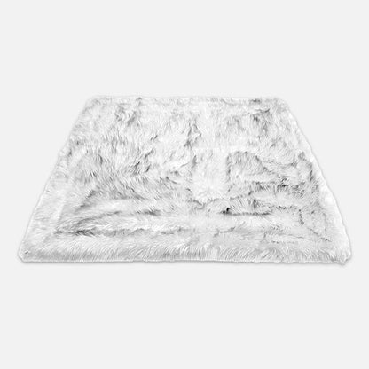 Wodoodporny Koc dla Psów z Pluszowym Imitacją Futerka – Ochrona Mebli, 75x100 cm, Biały z Brązowymi Akcentami 6