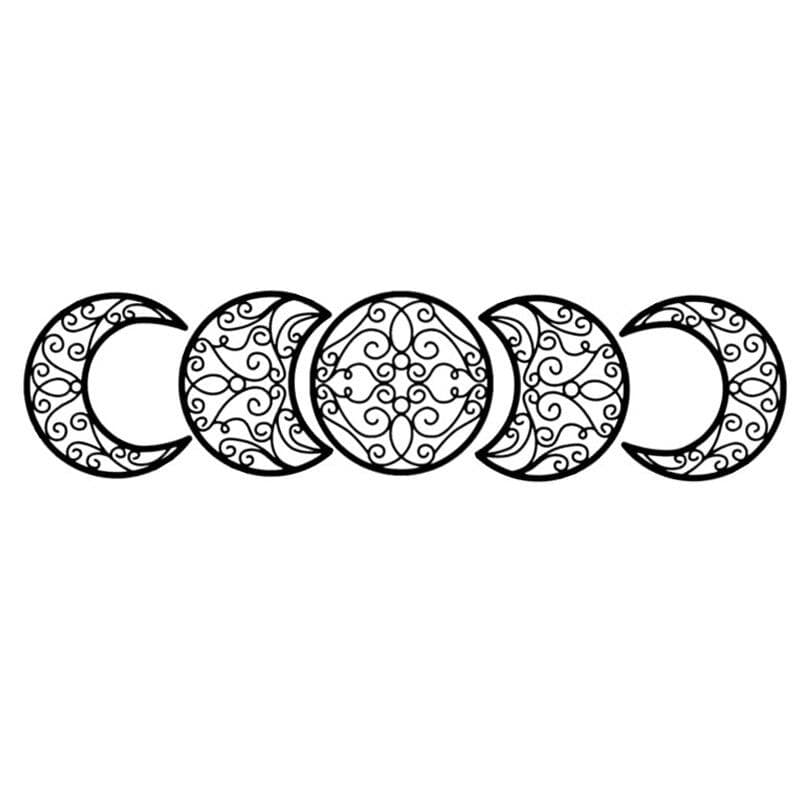 WoodsMoon Miłośników Natury Ozdoba Ścienna – Ręcznie Wykonana Drewniana Dekoracja z Księżycem w Twoim Wnętrzu [dekoracja ścienna] 6