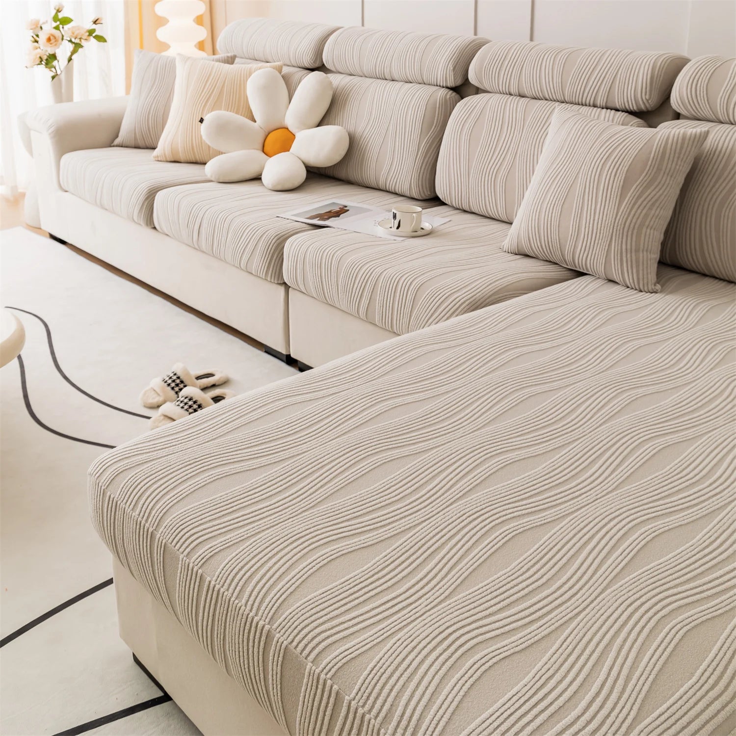 Zachwycający Żakardowy Narzut na Sofę – Elegancki Styl, Idealne Dopasowanie do Wnętrza [narzuta na sofę] 0