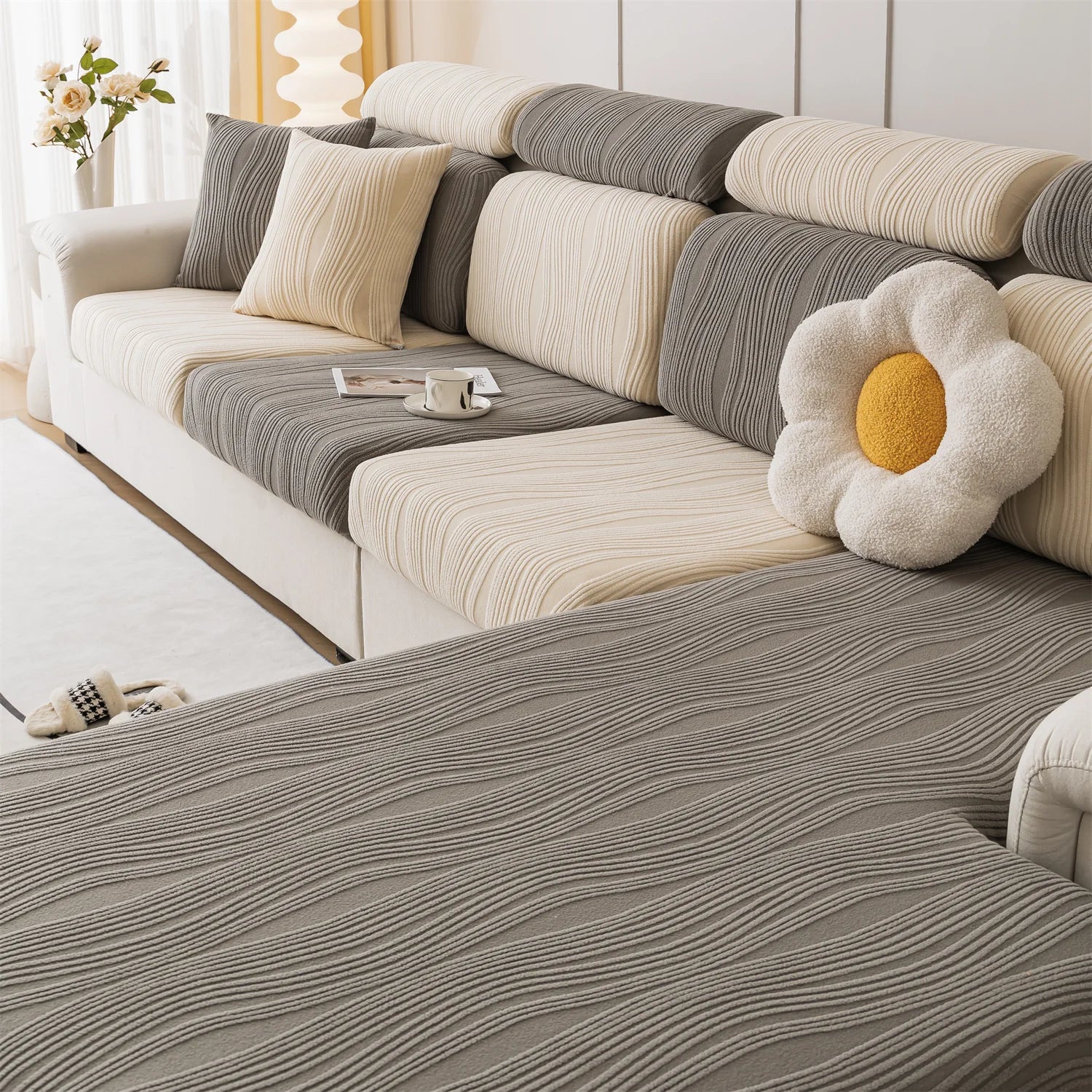 Zachwycający Żakardowy Narzut na Sofę – Elegancki Styl, Idealne Dopasowanie do Wnętrza [narzuta na sofę] 2