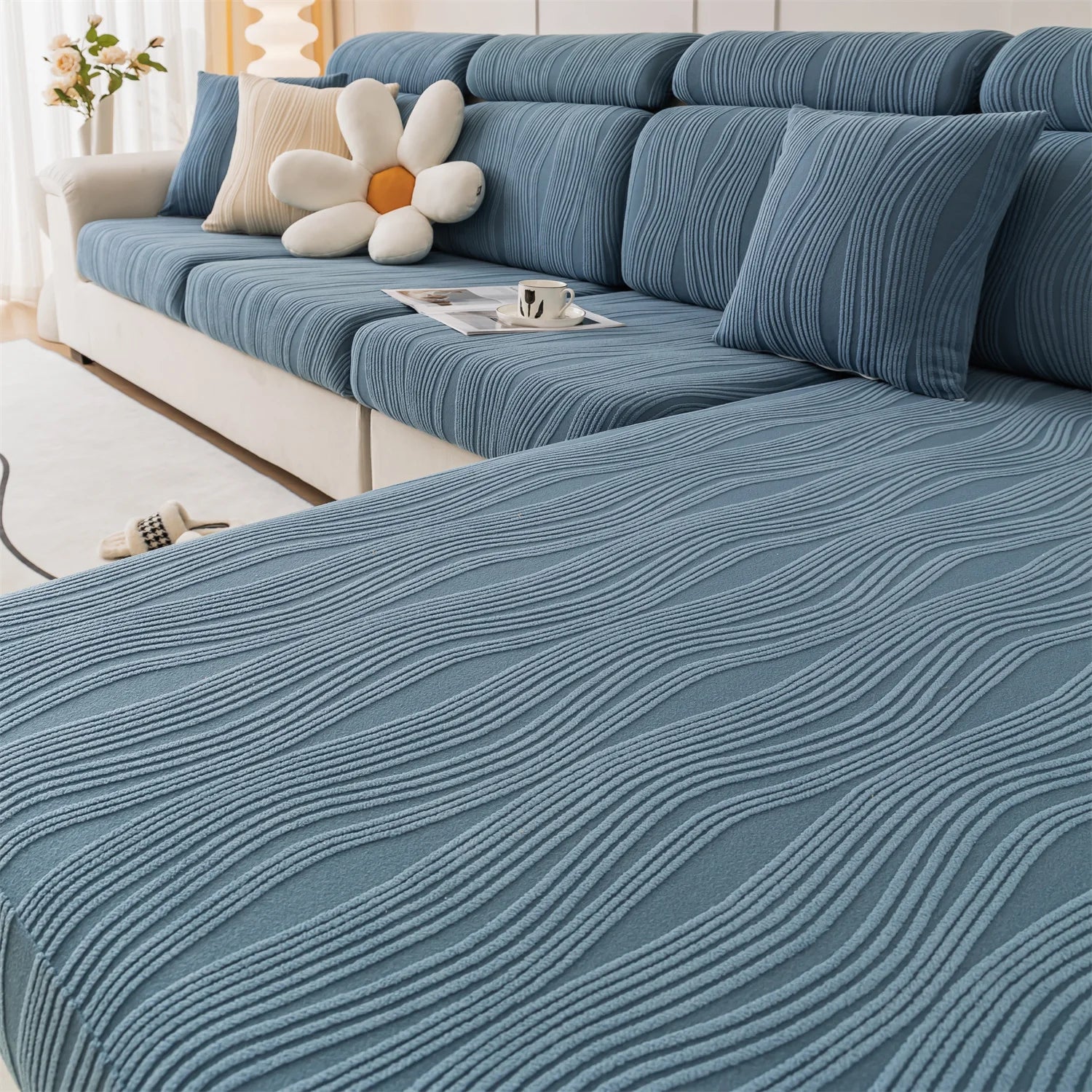 Zachwycający Żakardowy Narzut na Sofę – Elegancki Styl, Idealne Dopasowanie do Wnętrza [narzuta na sofę] 3