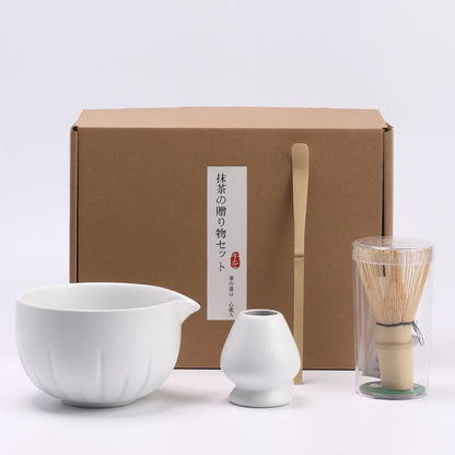 Zestaw do Herbaty Matcha w Stylu Japońskim – 4 Elementy z Akcesoriami, Idealny na Prezent 1