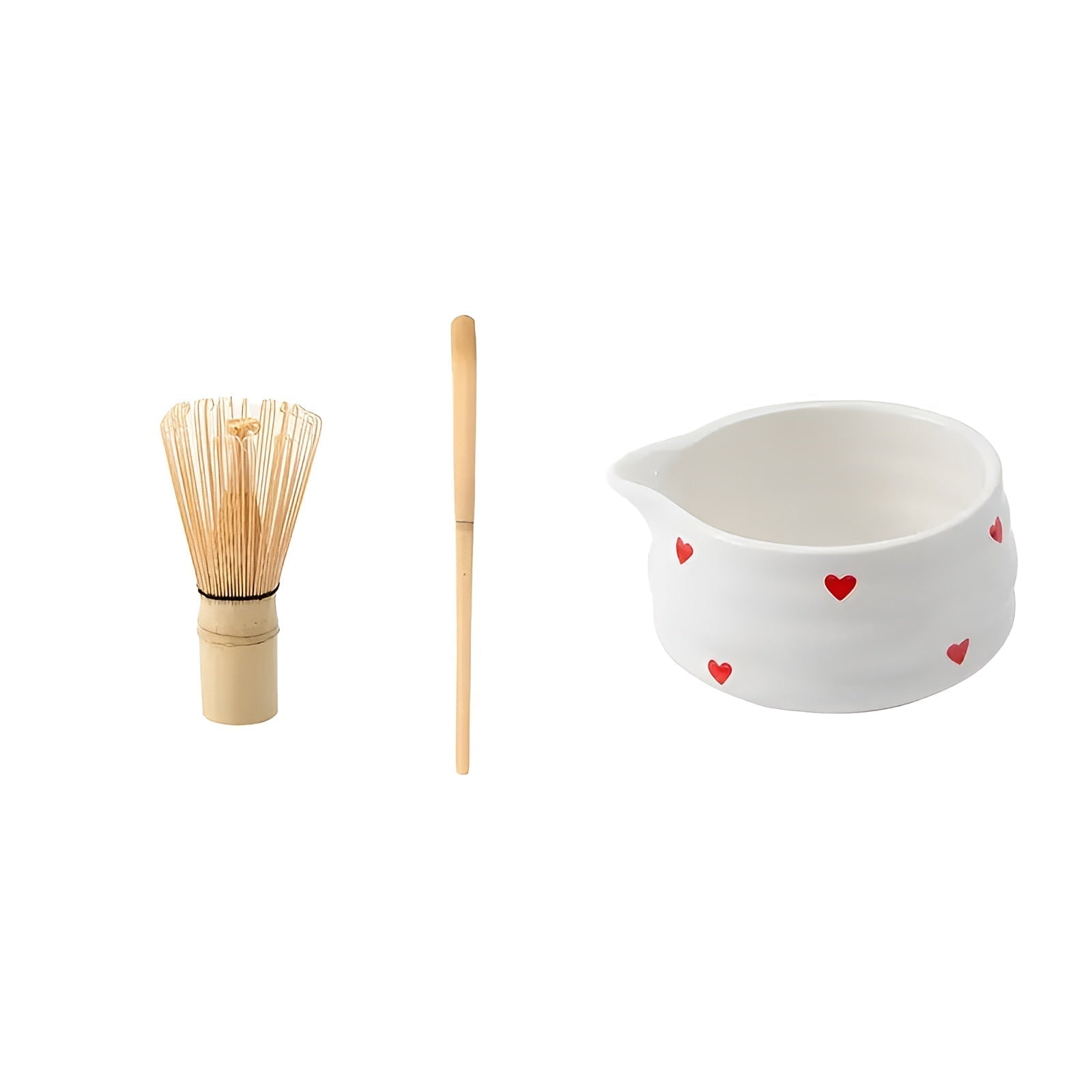 Zestaw do Matcha z Czarką 500 ml, Bambusową Trzepaczką i Akcesoriami do Robienia Matchy - Ceremonialny Zestaw do Herbaty 2