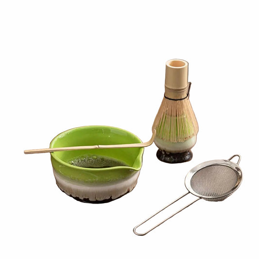 Zestaw do herbaty matcha 5-częściowy z ceramiki i bambusa – Idealny na prezent do parzenia herbaty 1