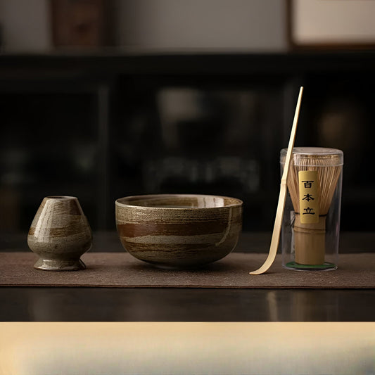 Zestaw do herbaty matcha – Ceramika, akcesoria do parzenia herbaty, idealny na prezent dla miłośników herbaty 0