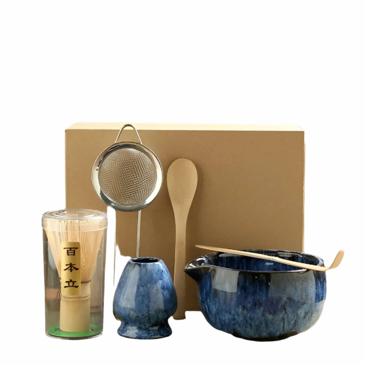Zestaw do matchy – Tradycyjny zestaw do herbaty na prezent, 6 elementów do ceremonii herbacianej z wysokiej jakości materiałów 1