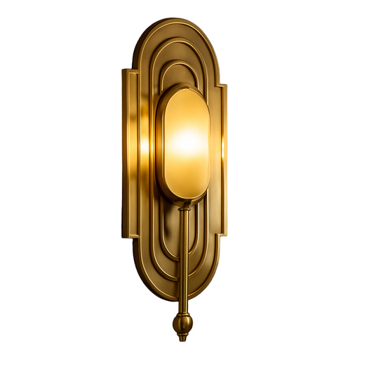 Złota Lampa Ścienna Dla Miłośników Stylu – Elegancki Design Art Deco do Wnętrza Kinkiet Ścienny 1