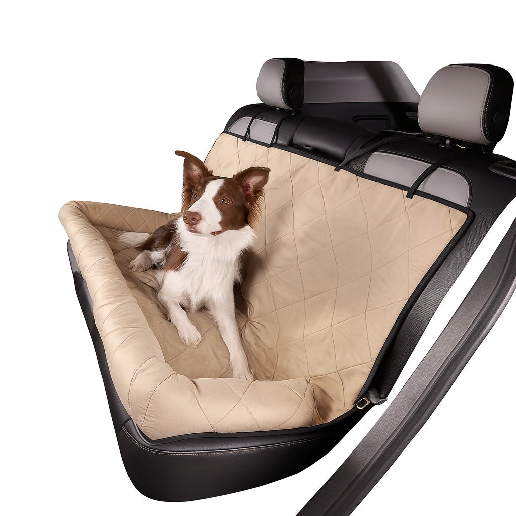 Duża Wodoodporna Miska dla Psów na Tylną Kanapę – Komfort i Ochrona w Podróży