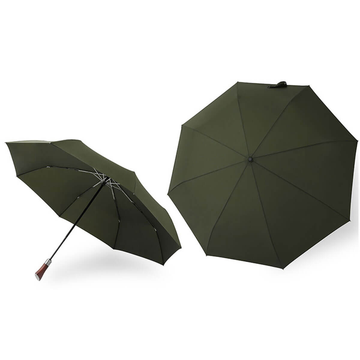 Mechanizm składania dużego parasola automatycznego w akcji