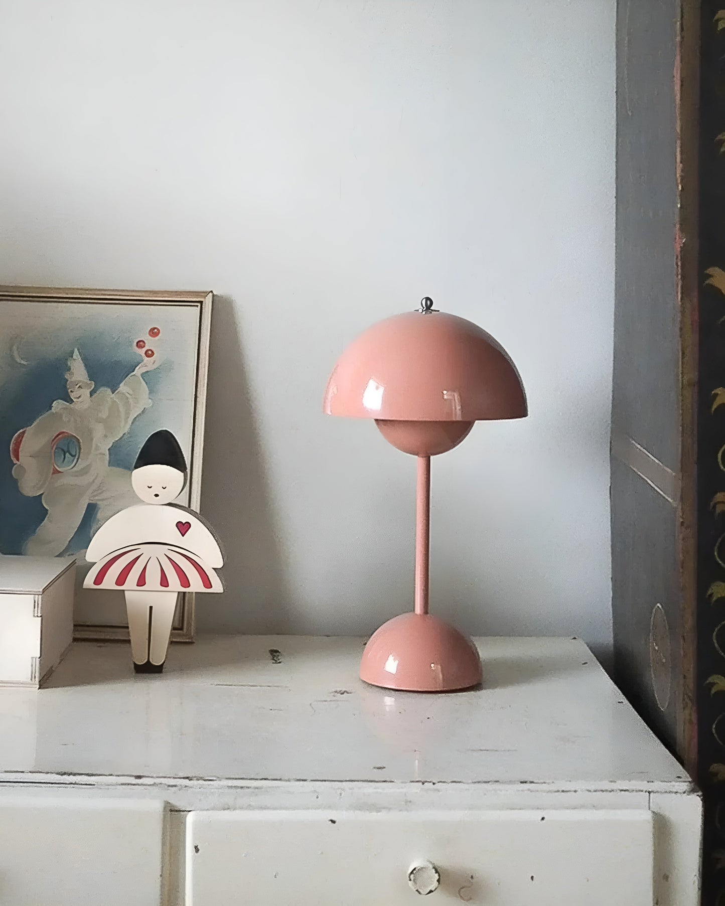 Lampa Stołowa LED Czarna z Regulacją Jasności – Skandynawska Lampka do Salonu i Sypialni 6